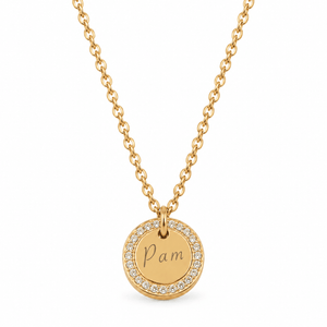 GOLD MEDAL CUSTOM NECKLACE - COLLARES GRABADOS - Malandra Jewelry - LJC1-JT-N2830