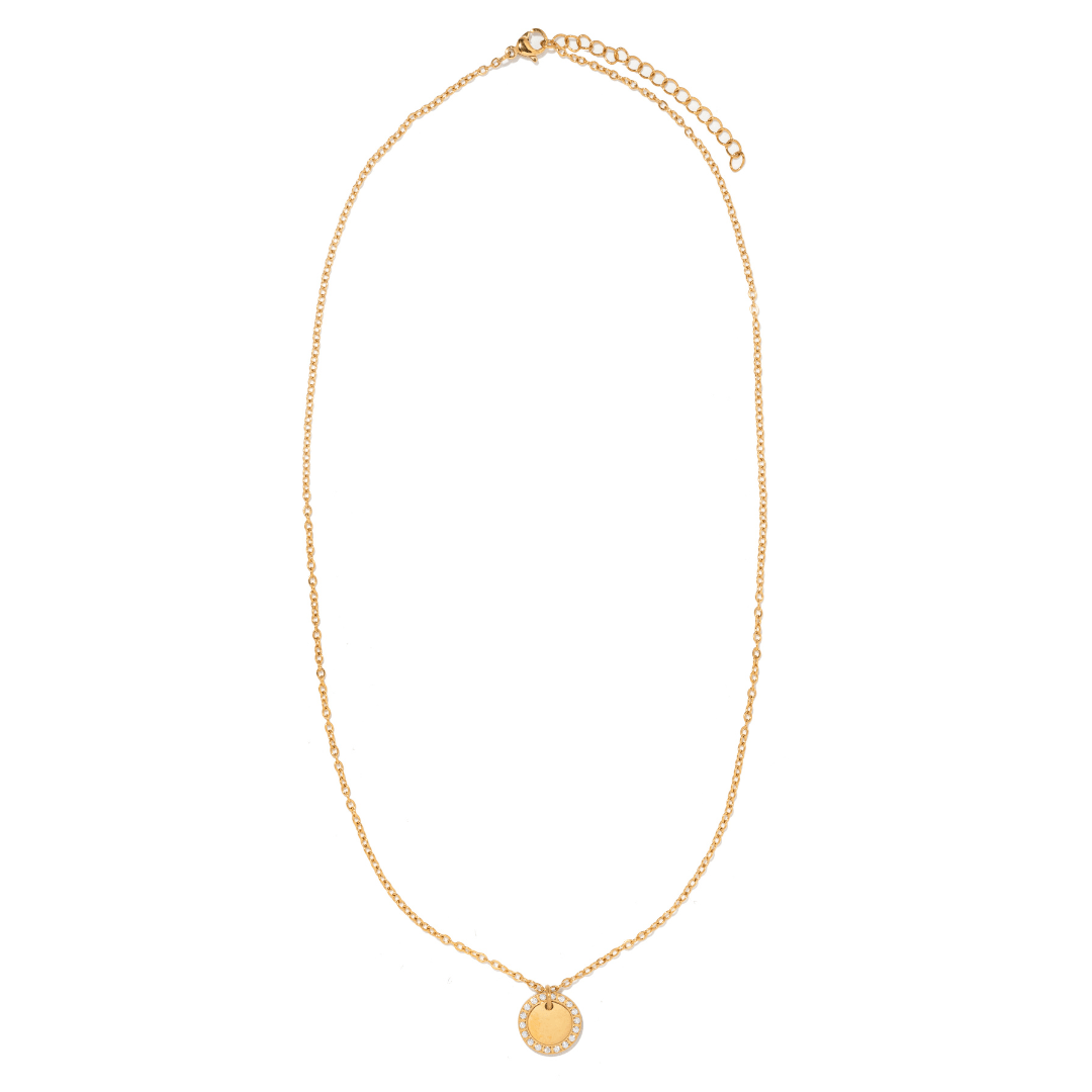 GOLD MEDAL CUSTOM NECKLACE - COLLARES GRABADOS - Malandra Jewelry - LJC1-JT-N2830
