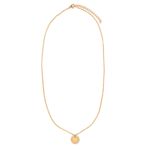 GOLD MEDAL CUSTOM NECKLACE - COLLARES GRABADOS - Malandra Jewelry - LJC1-JT-N2830