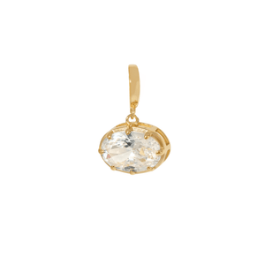 Gold Medium Oval Charm - DIJES - Malandra Jewelry - LLD2