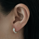 GOLD MINI GLEAM HOOPS - ARETES - Malandra Jewelry - ZWA131-QX01345