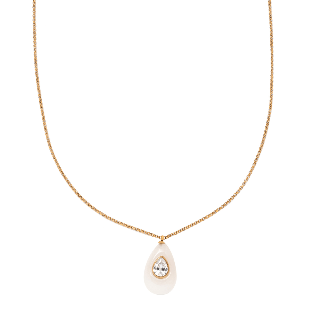 Gold Moon Glow Necklace - COLLARES - Malandra Jewelry - EUWC585-JDN0104312-WT