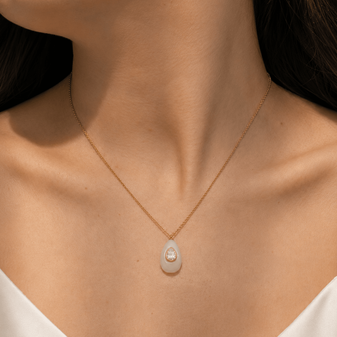 Gold Moon Glow Necklace - COLLARES - Malandra Jewelry - EUWC585-JDN0104312-WT