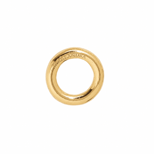 Gold Plain Ahavah Charm - DIJES - Malandra Jewelry - EYHD185.D