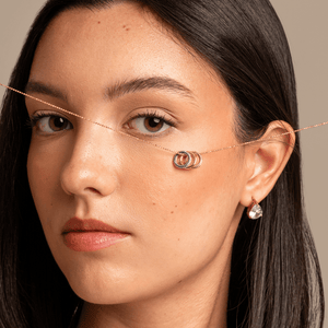 Gold Plain Ahavah Charm - DIJES - Malandra Jewelry - EYHD185.D