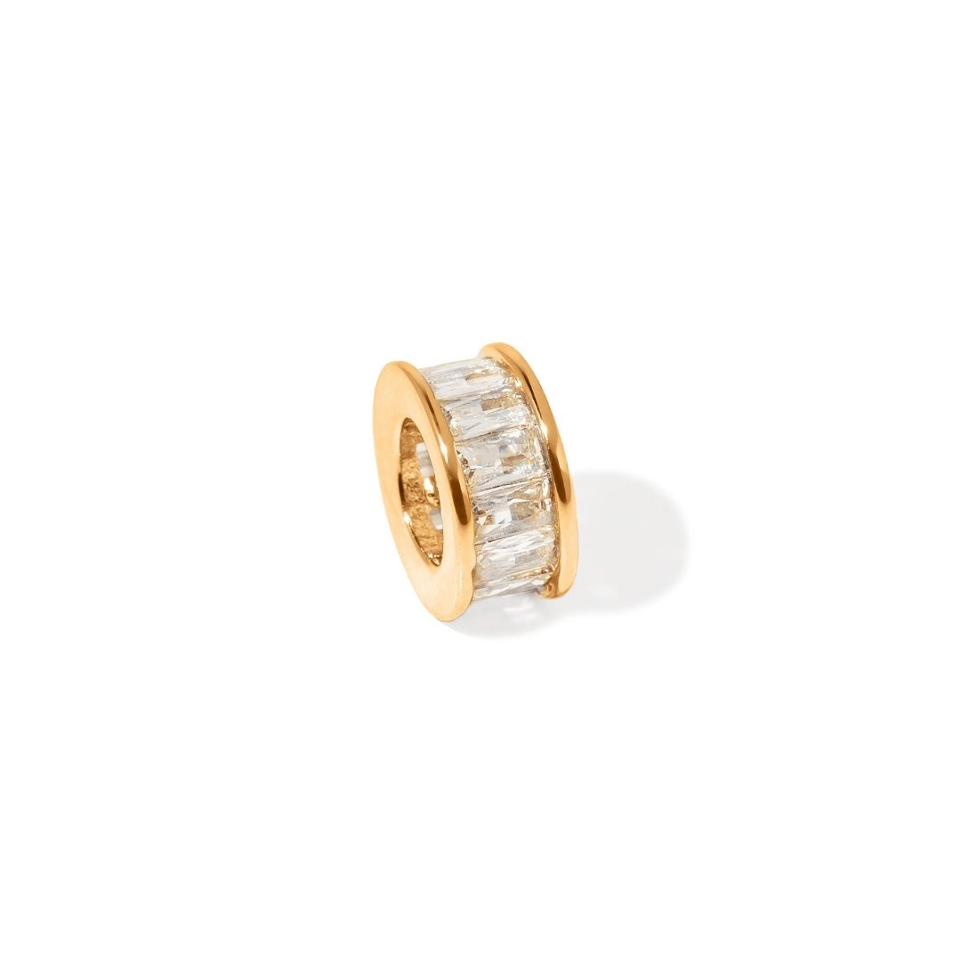 GOLD PURPOSE CHARM - DIJES - Malandra Jewelry - EYHD176-Model 10 (Baguette)