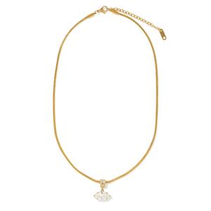 Gold Radiant Marquise Necklace - COLLARES - Malandra Jewelry - EUWC634-JDN0306121