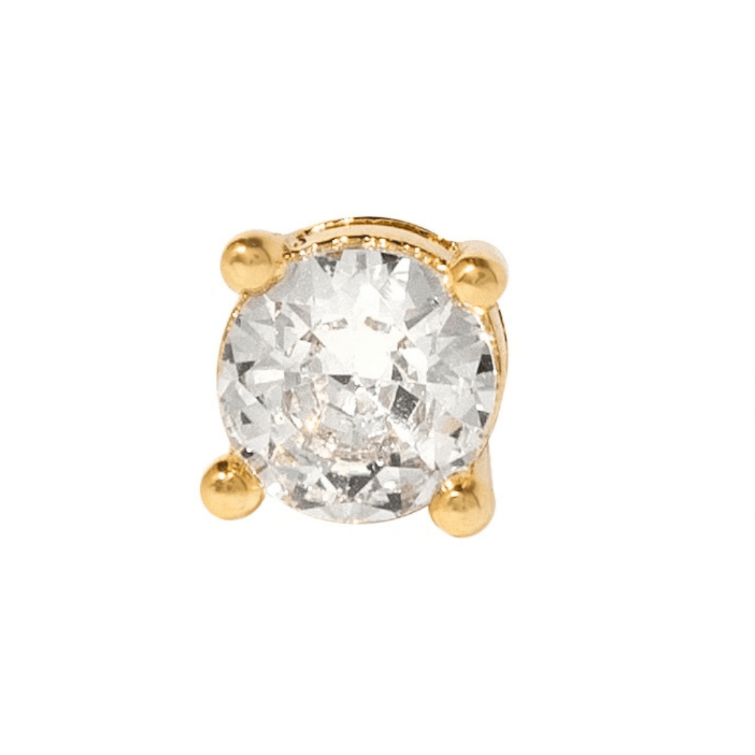 Gold Radiant Piercing - ARETES - Malandra Jewelry - ZTA38-EGD1327