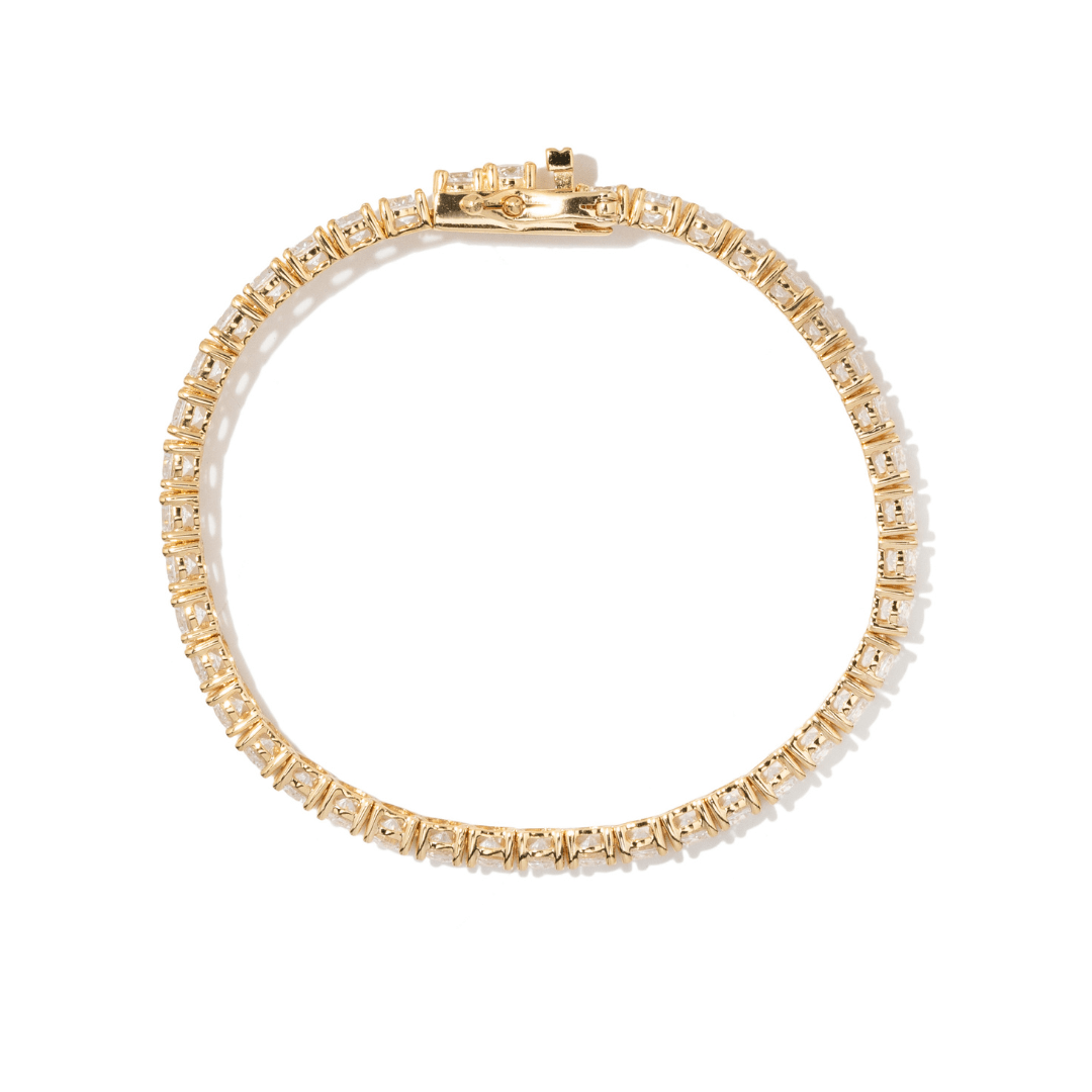 Gold Royale Tennis Bracelet - PULSERAS - Malandra Jewelry - LSP3-HK00051A