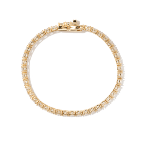 Gold Royale Tennis Bracelet - PULSERAS - Malandra Jewelry - LSP3-HK00051A