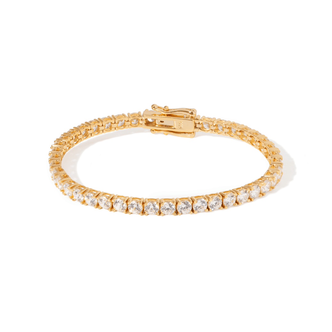 Gold Royale Tennis Bracelet - PULSERAS - Malandra Jewelry - LSP3-HK00051A