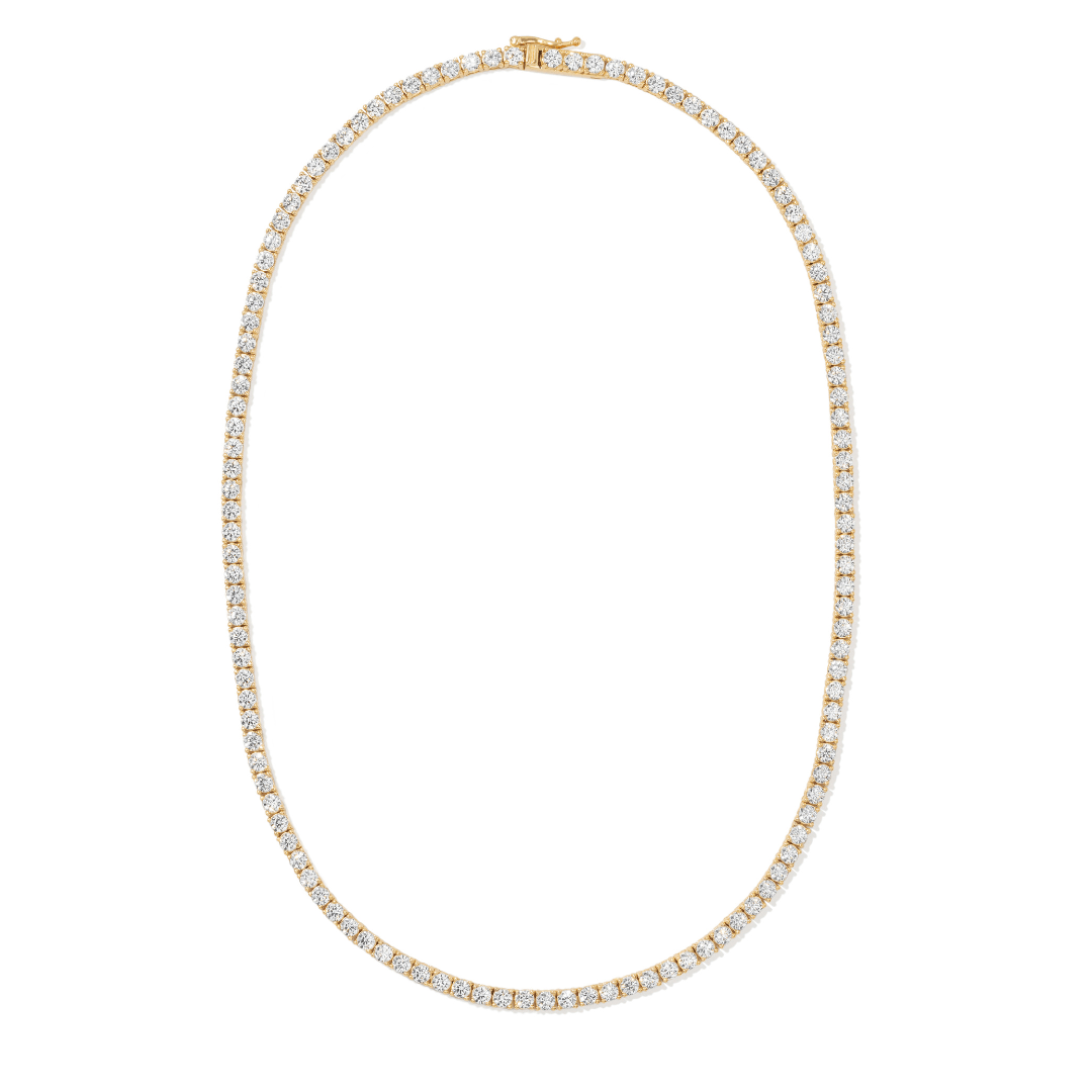 Gold Royale Tennis Necklace - COLLARES - Malandra Jewelry - LSC6-HK00012