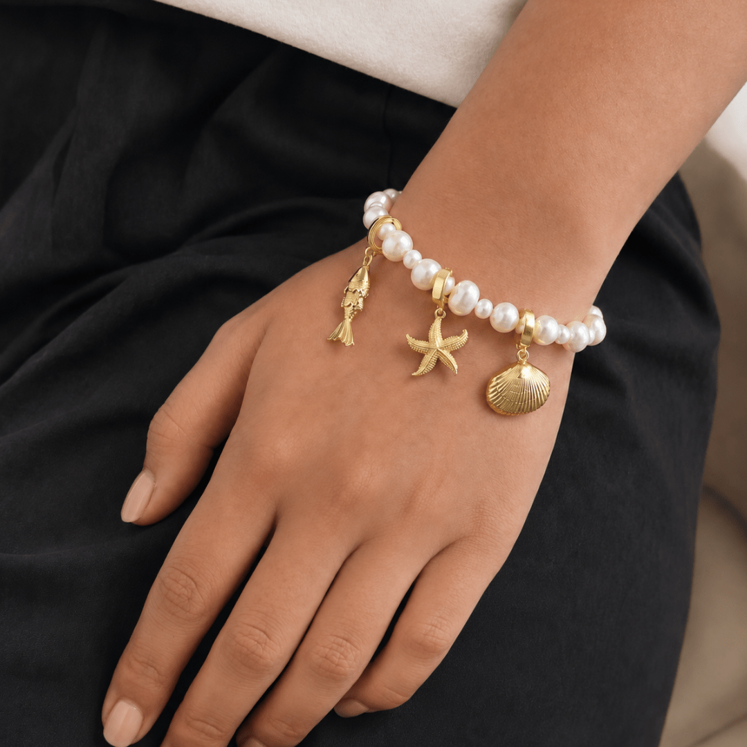 Gold Seashell Charm - DIJES - Malandra Jewelry - TD2614
