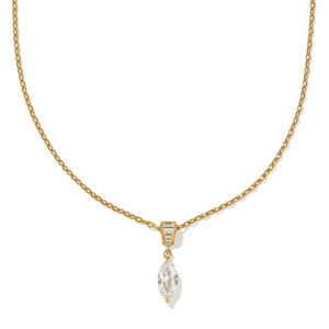 Gold Shimmer Oval Necklace - COLLARES - Malandra Jewelry - EUWC637-JDN0306112