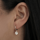 GOLD SHINE DROP HOOPS - ARETES - Malandra Jewelry - ZWA127-QX01324