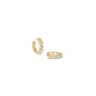 GOLD SLIM GLEAM HOOPS - ARETES - Malandra Jewelry - ZWA135-QX01319