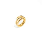 GOLD SPIRAL TWIST RING - ANILLOS - Malandra Jewelry - EMKR15.6 - MR - 012