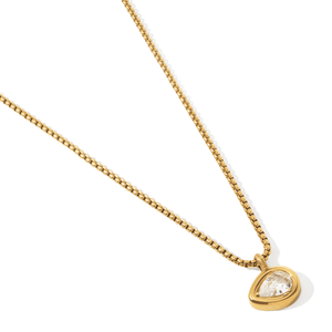 Gold Sway Drop Necklace - COLLARES - Malandra Jewelry - EUWC632-JDN0306120