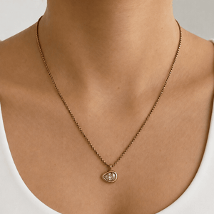 Gold Sway Drop Necklace - COLLARES - Malandra Jewelry - EUWC632-JDN0306120