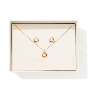 Gold Triangle Luxe Gift Set - SETS REGALO - Malandra Jewelry - EUWS684-JDS0307003