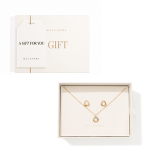 Gold Triangle Luxe Gift Set - SETS REGALO - Malandra Jewelry - EUWS684-JDS0307003