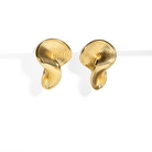GOLDEN ABSTRACT CHUNKY EARRINGS - ARETES - Malandra Jewelry - EUWA176 - JDE2408041