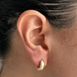 GOLDEN ALLURE HOOPS - ARETES - Malandra Jewelry - ZWA71 - QX02472