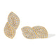 GOLDEN ALLURE PETAL EARRINGS - ARETES - Malandra Jewelry - EZAA68
