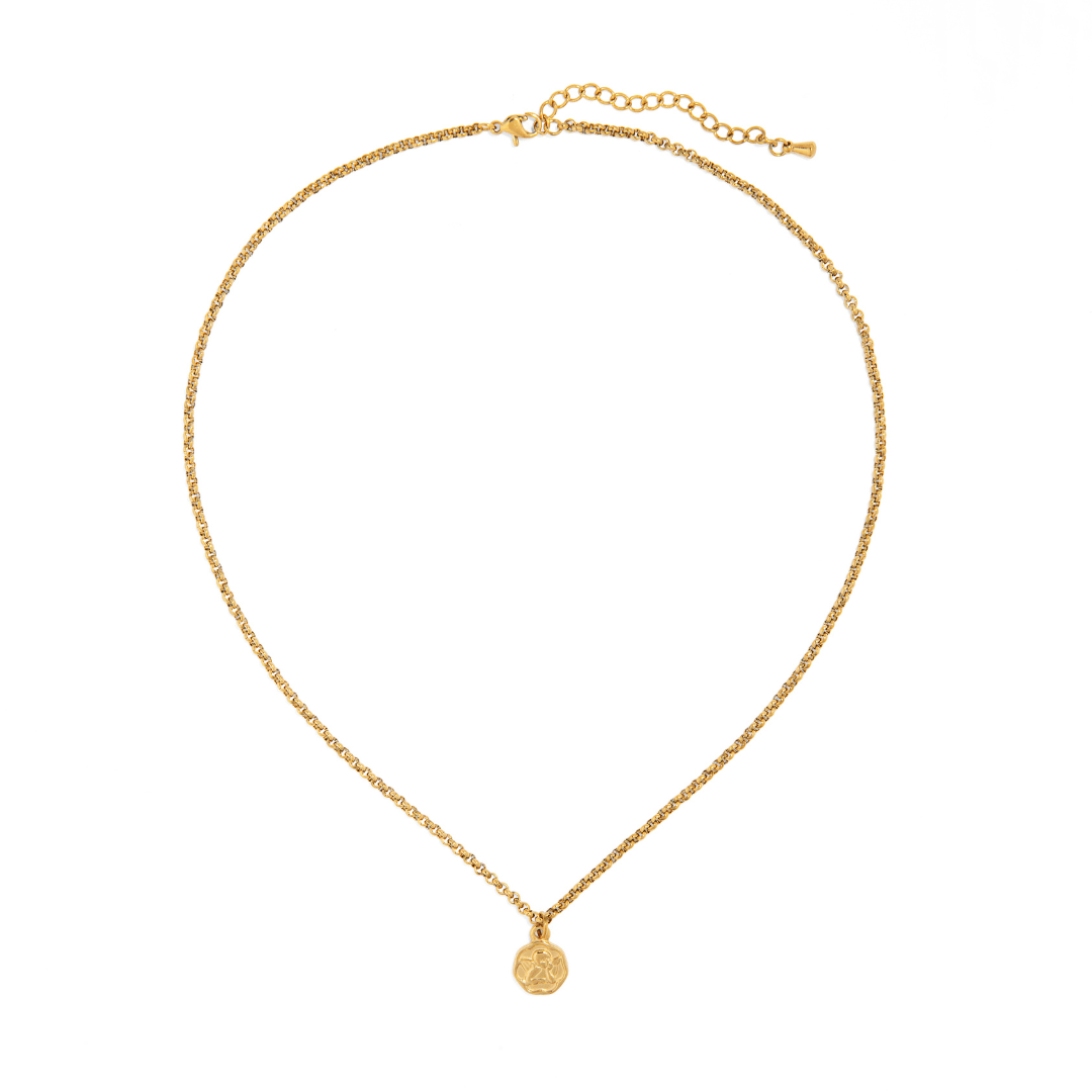 GOLDEN ANGEL NECKLACE - COLLARES - Malandra Jewelry - XBC152 - WSN00008 GD