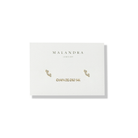 GOLDEN ARC MINI EARRINGS - ARETES - Malandra Jewelry - ZWA76 - QX00829