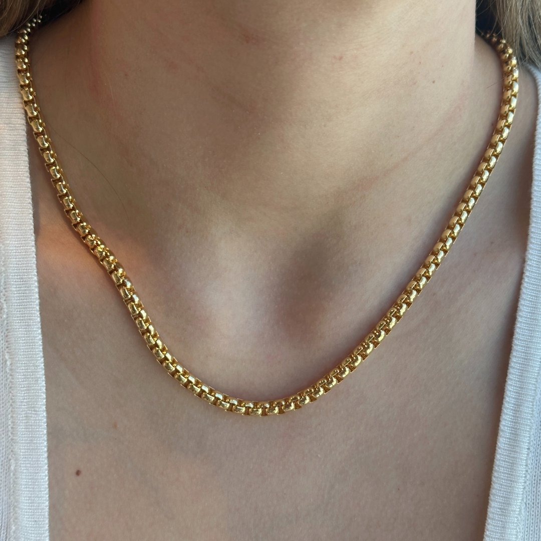 GOLDEN AXIS NECKLACE - COLLARES - Malandra Jewelry - XRC94 - SINB0215 GD