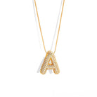 GOLDEN BALLOON SPARK LETTER NECKLACE - COLLARES - Malandra Jewelry - EZC4.B - VL487