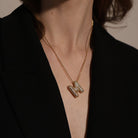 GOLDEN BALLOON SPARK LETTER NECKLACE - COLLARES - Malandra Jewelry - EZC4.B - VL487