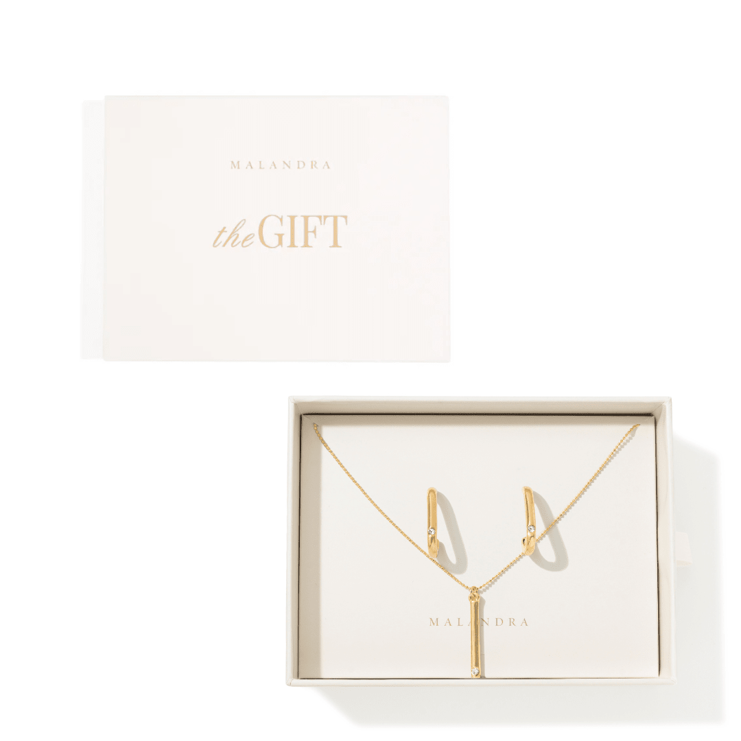 GOLDEN BAR GIFT SET - SETS DE REGALO - Malandra Jewelry - SET198/VCA196-VCC265