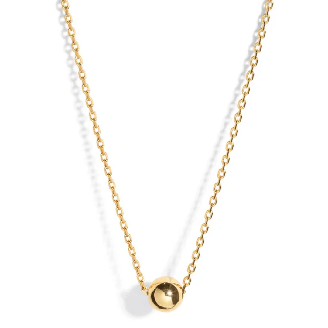 GOLDEN BEAD GRATITUDE NECKLACE - COLLARES - Malandra Jewelry - TC1374