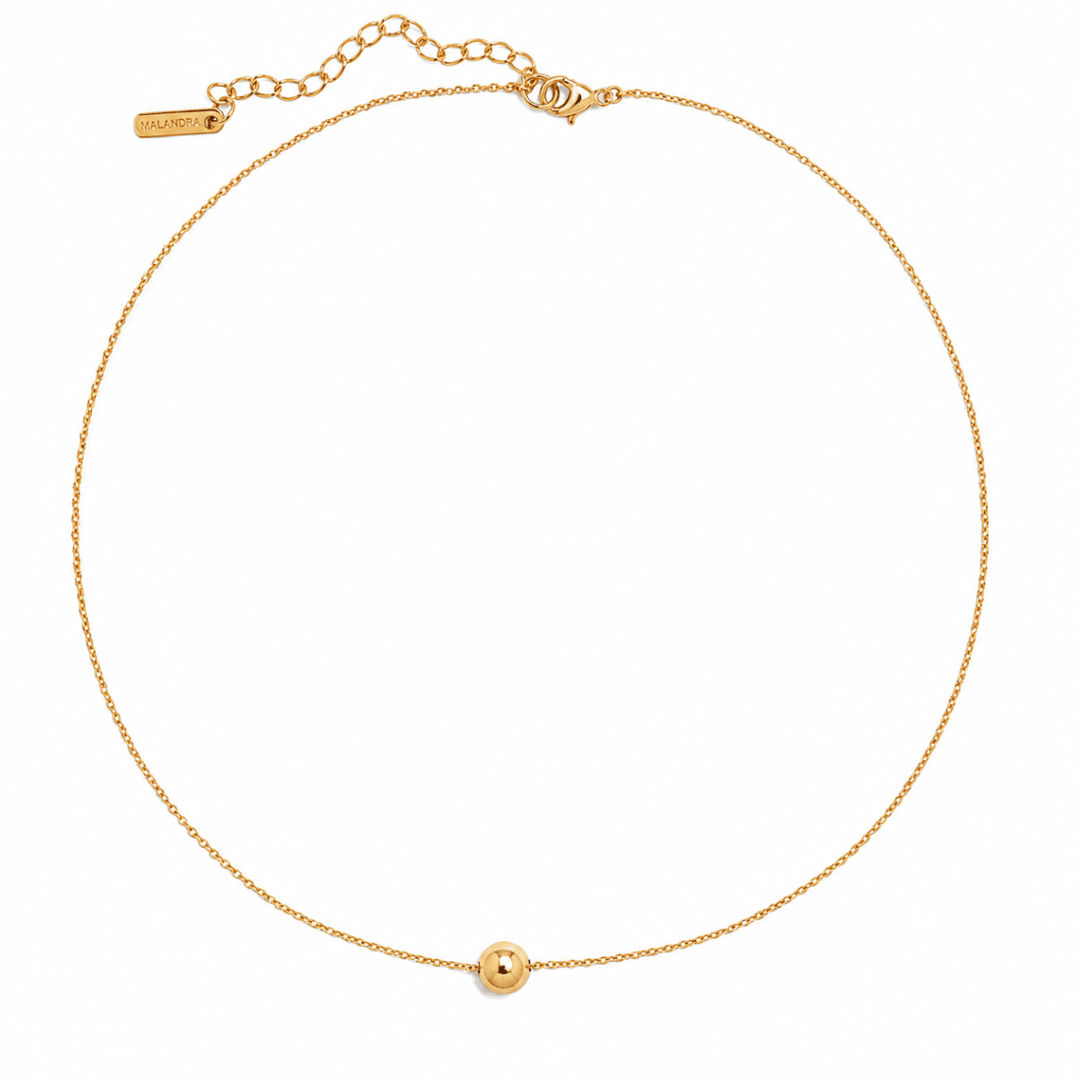GOLDEN BEAD GRATITUDE NECKLACE - COLLARES - Malandra Jewelry - TC1374