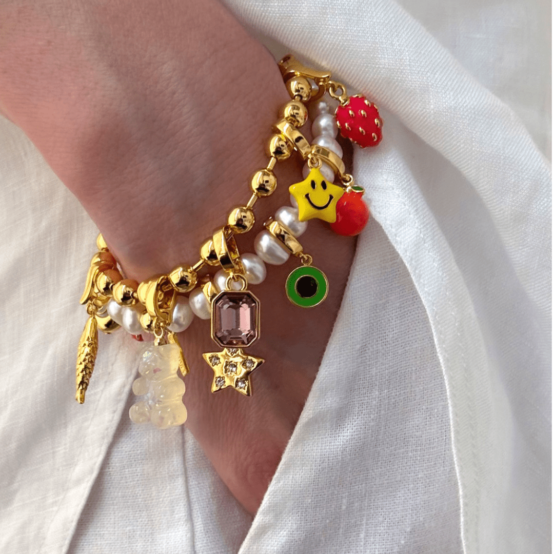 GOLDEN BEADS BRACELET - PULSERAS - Malandra Jewelry - EYHP14-HB011