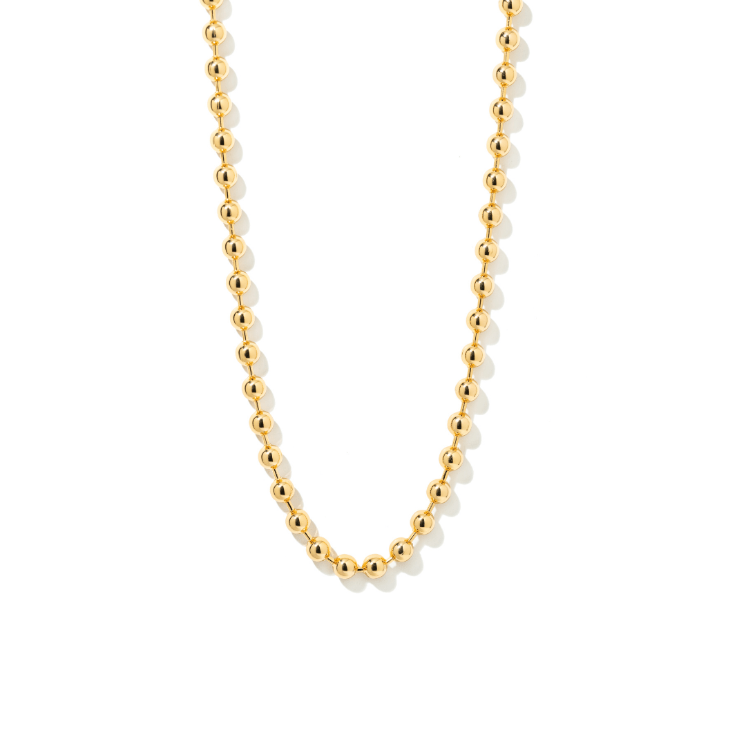 GOLDEN BEADS CUSTOM NECKLACE - COLLARES - Malandra Jewelry - EYHC13 - HN11