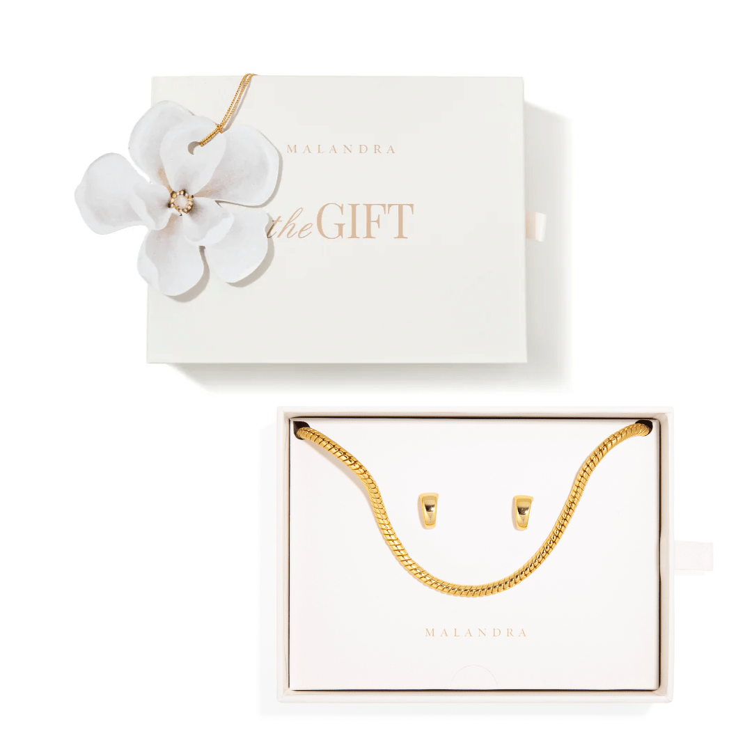 GOLDEN BOLD ESSENTIAL GIFT SET - SETS DE REGALO - Malandra Jewelry - SET96 / ICA521 - ICC509