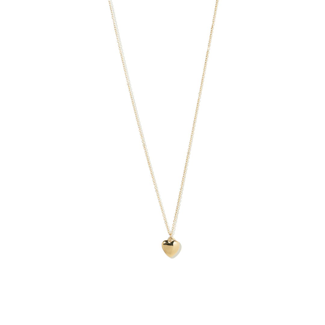 GOLDEN BOLD HEART NECKLACE - COLLARES - Malandra Jewelry - ZXC7 - N - 1