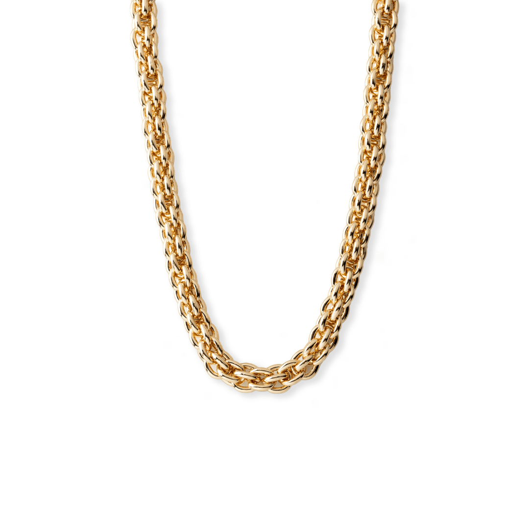 GOLDEN BOLD LUXE LINK CHAIN - COLLARES - Malandra Jewelry - FBC423 - JCD0006 - 14