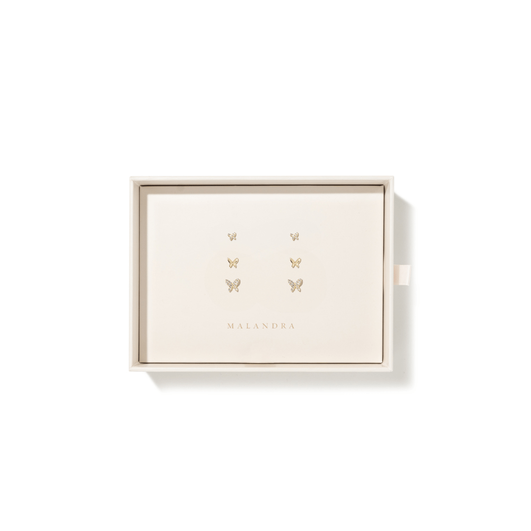 GOLDEN BUTTERFLY GIFT SET - SETS DE REGALO - Malandra Jewelry - SET123-ZWA27