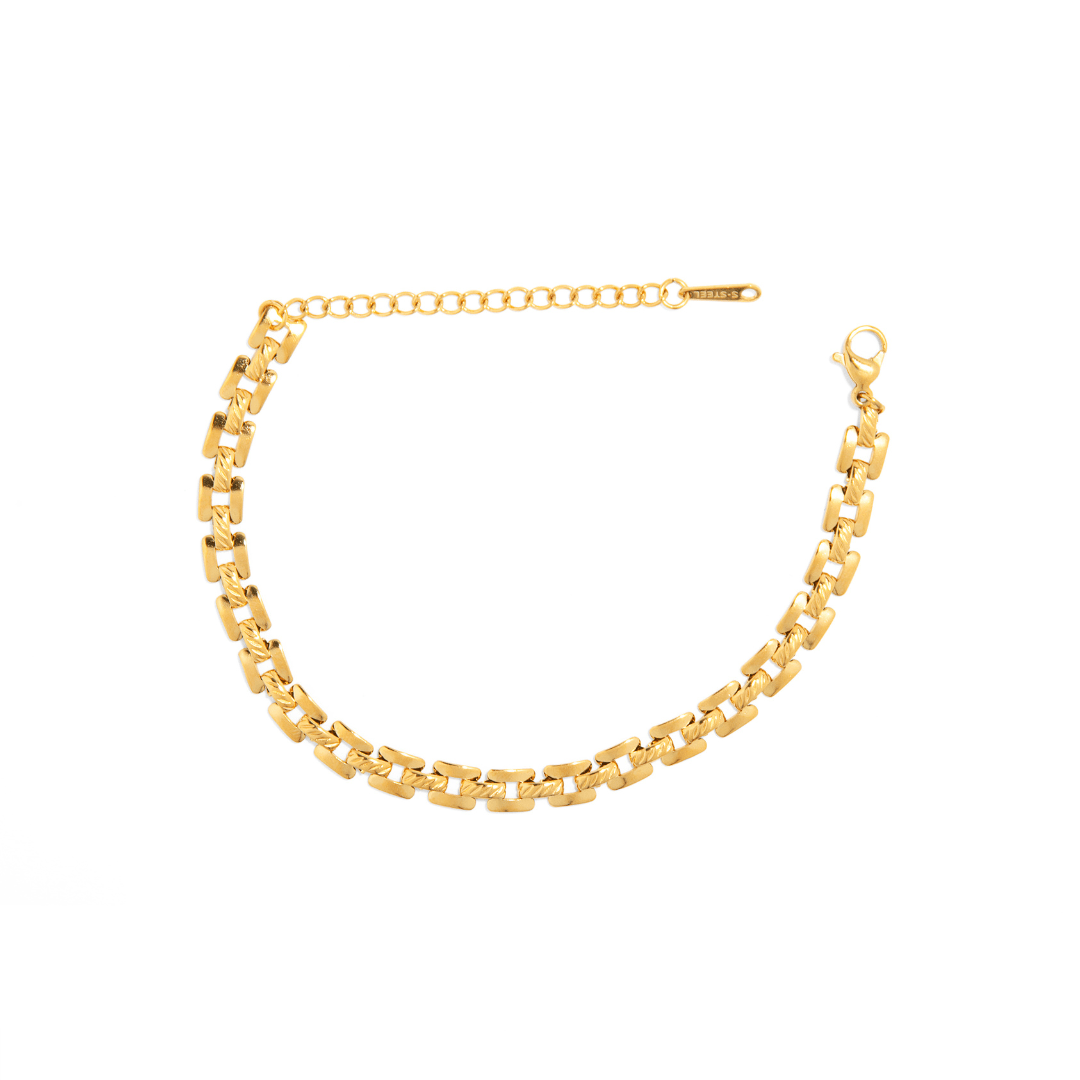 GOLDEN CHAIN BRACELET - PULSERAS - Malandra Jewelry - EUWP191 - JDB201452