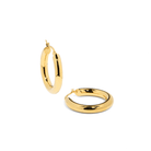 GOLDEN CLASSIC HOOPS - ARETES - Malandra Jewelry - AA1555 - B61653