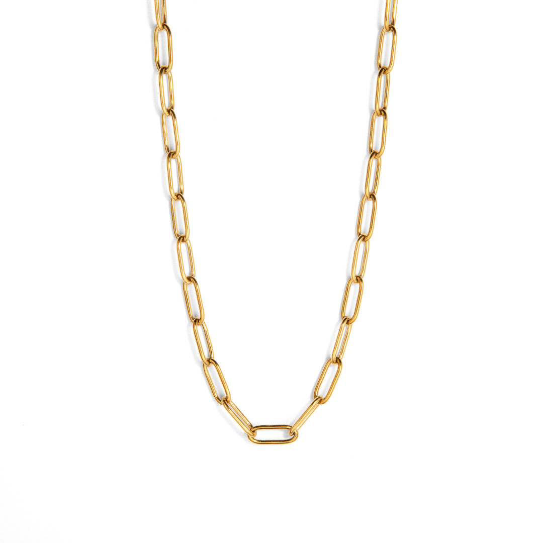 GOLDEN CLASSIC LINK NECKLACE - COLLARES - Malandra Jewelry - EUWC211 - JDN0302005