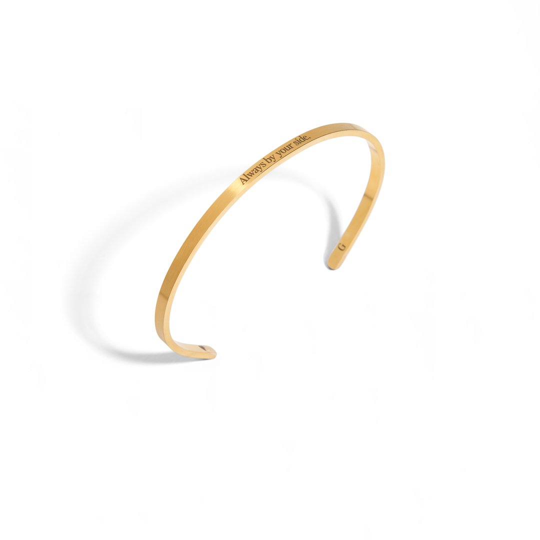 GOLDEN CUSTOM THIN BRACELET - PULSERAS GRABADAS - Malandra Jewelry - ESYP15