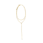 GOLDEN DROP LARIAT NECKLACE - COLLARES - Malandra Jewelry - TC2021