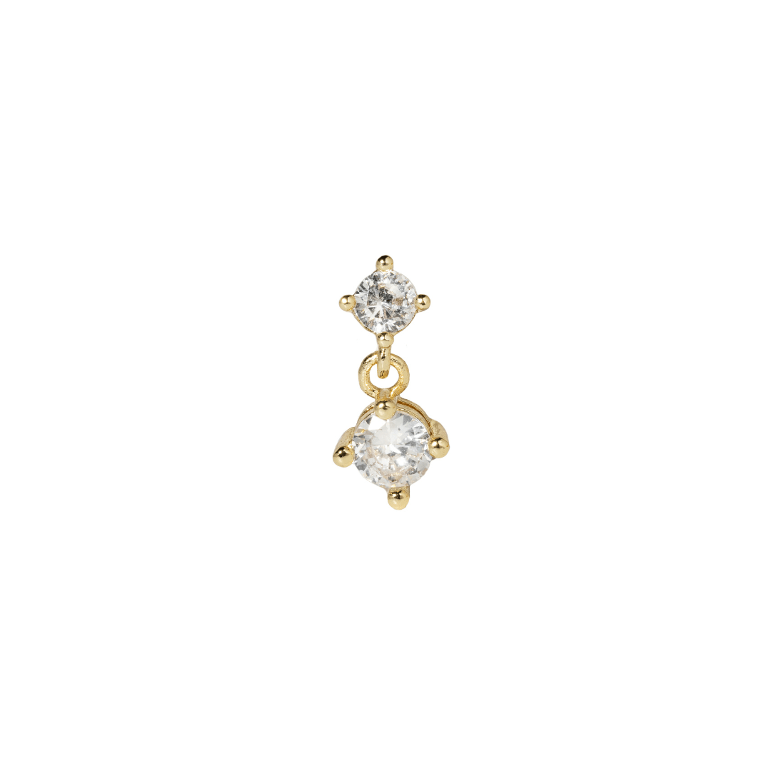 GOLDEN DROP PIERCING - ARETES - Malandra Jewelry - ZTA16