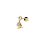 GOLDEN DROP PIERCING - ARETES - Malandra Jewelry - ZTA16