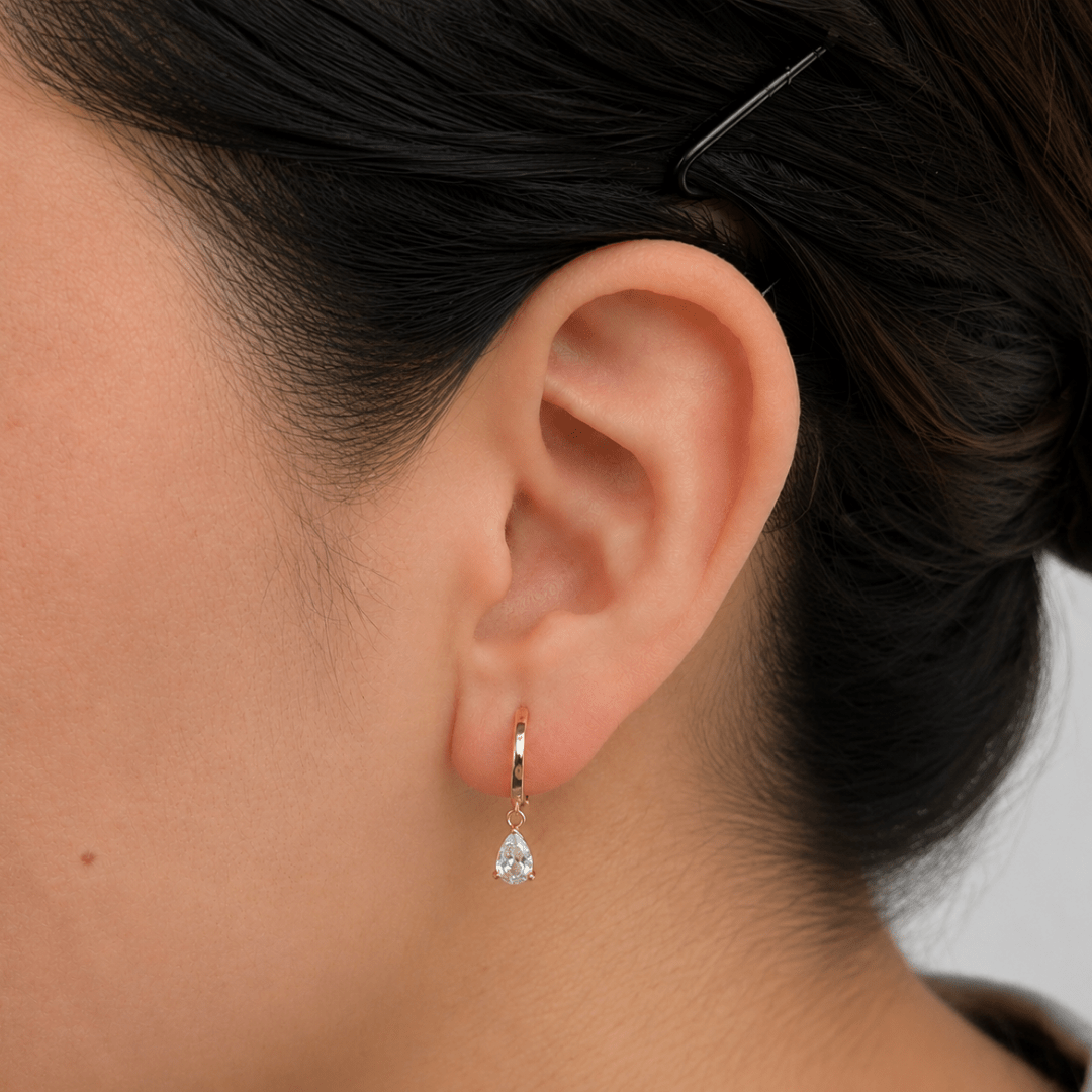 Golden Drops Earrings Set - ARETES - Malandra Jewelry - ZYA27
